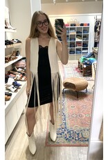 Saints & Hearts Saints & Hearts - Long fringe vest (cream)