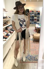 Saints & Hearts Saints & Hearts - Long fringe vest (cream)
