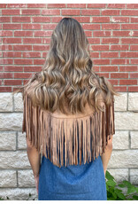 Saints & Hearts Saints & Hearts - Fringe Suede Collar (Tan)