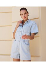 EsQualo EsQualo - Denim Jumpsuit (Light Denim)