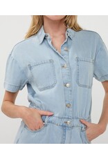 EsQualo EsQualo - Denim Jumpsuit (Light Denim)
