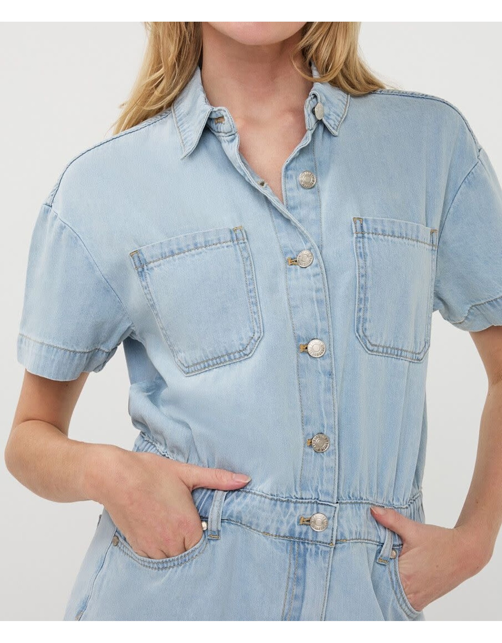 EsQualo EsQualo - Denim Jumpsuit (Light Denim)