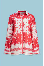 Astrid Astrid - Bandana Button Up (Red Scarf)
