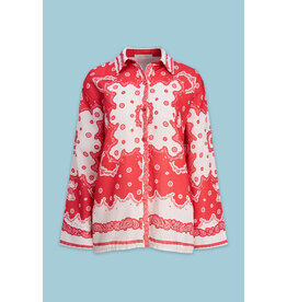 Astrid Astrid - Bandana Button Up (Red Scarf)