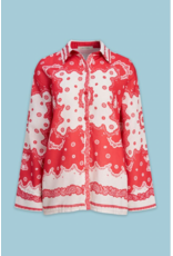 Astrid Astrid - Bandana Button Up (Red Scarf)