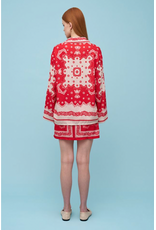 Astrid Astrid - Bandana Button Up (Red Scarf)
