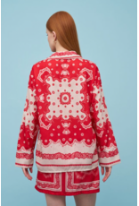 Astrid Astrid - Bandana Button Up (Red Scarf)