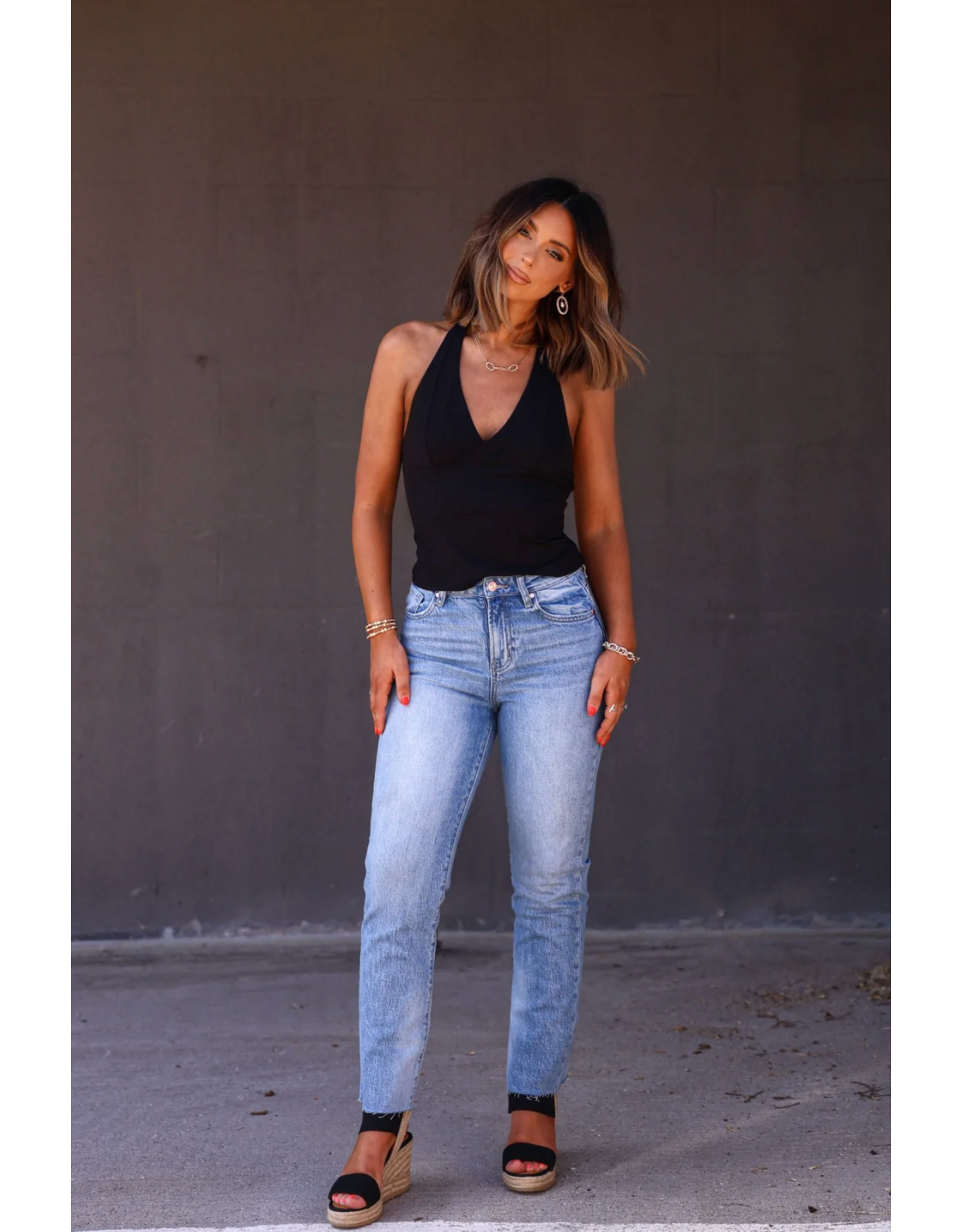 Free people Free People - Free People Black Still Here Halter Top (Black)