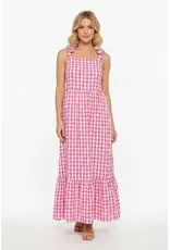 ICHI ICHI - Felica Gingham Print Dress (Very Berry)