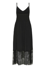 Kaffe Kaffe - Gala Lace Trim Maxi Length Slip Dress (Black Deep)