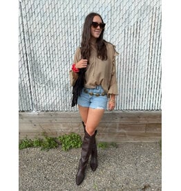 Kaffe Kaffe - Flora Blouse (Petrified Oak)