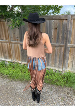 Saints & Hearts Saints & Hearts - Long fringe vest (Camel)