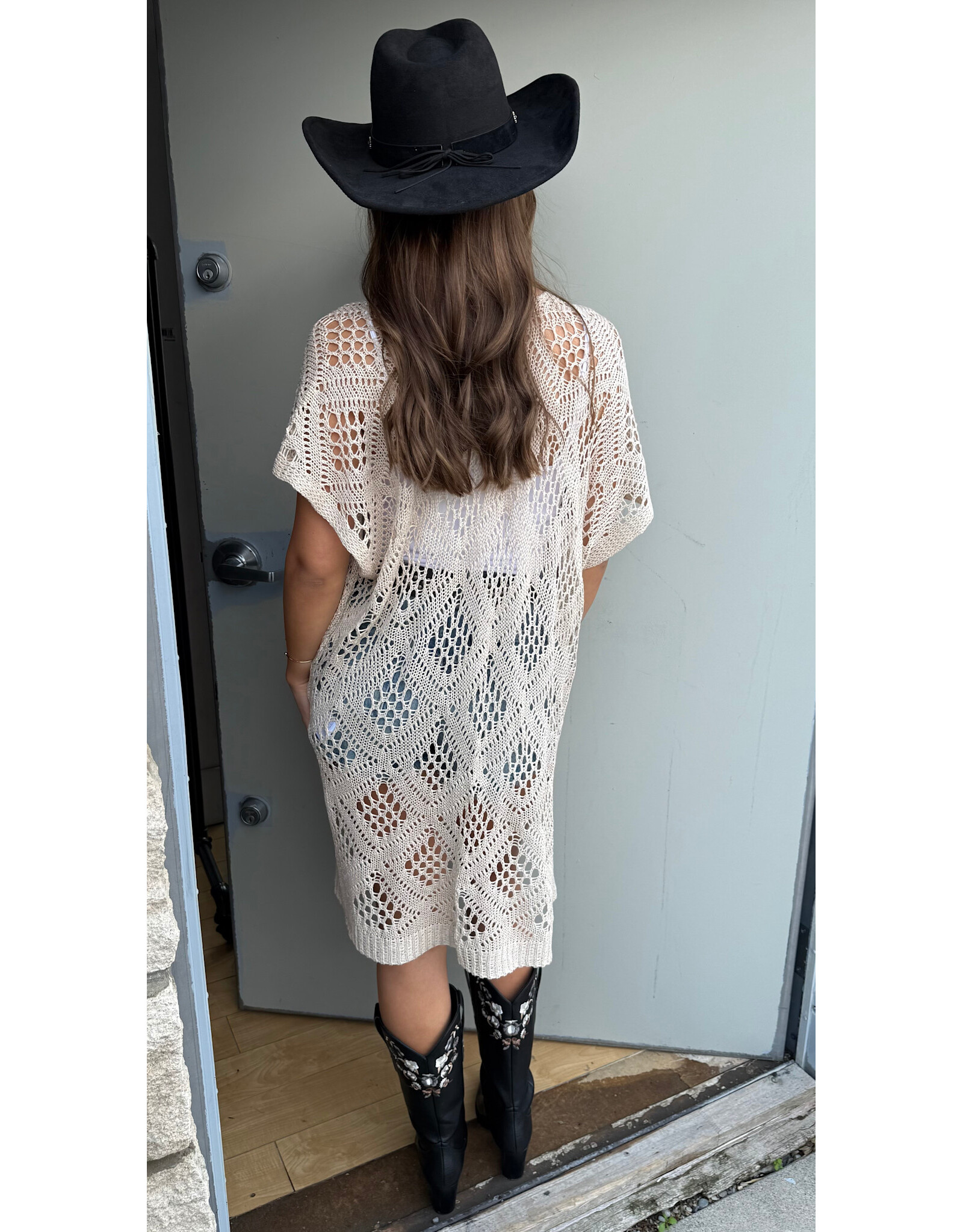 Cream Cream - Ryda Long Open Cardigan (Perfectly Pale)
