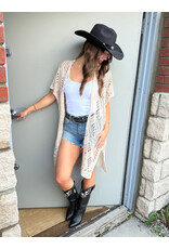 Cream Cream - Ryda Long Open Cardigan (Perfectly Pale)