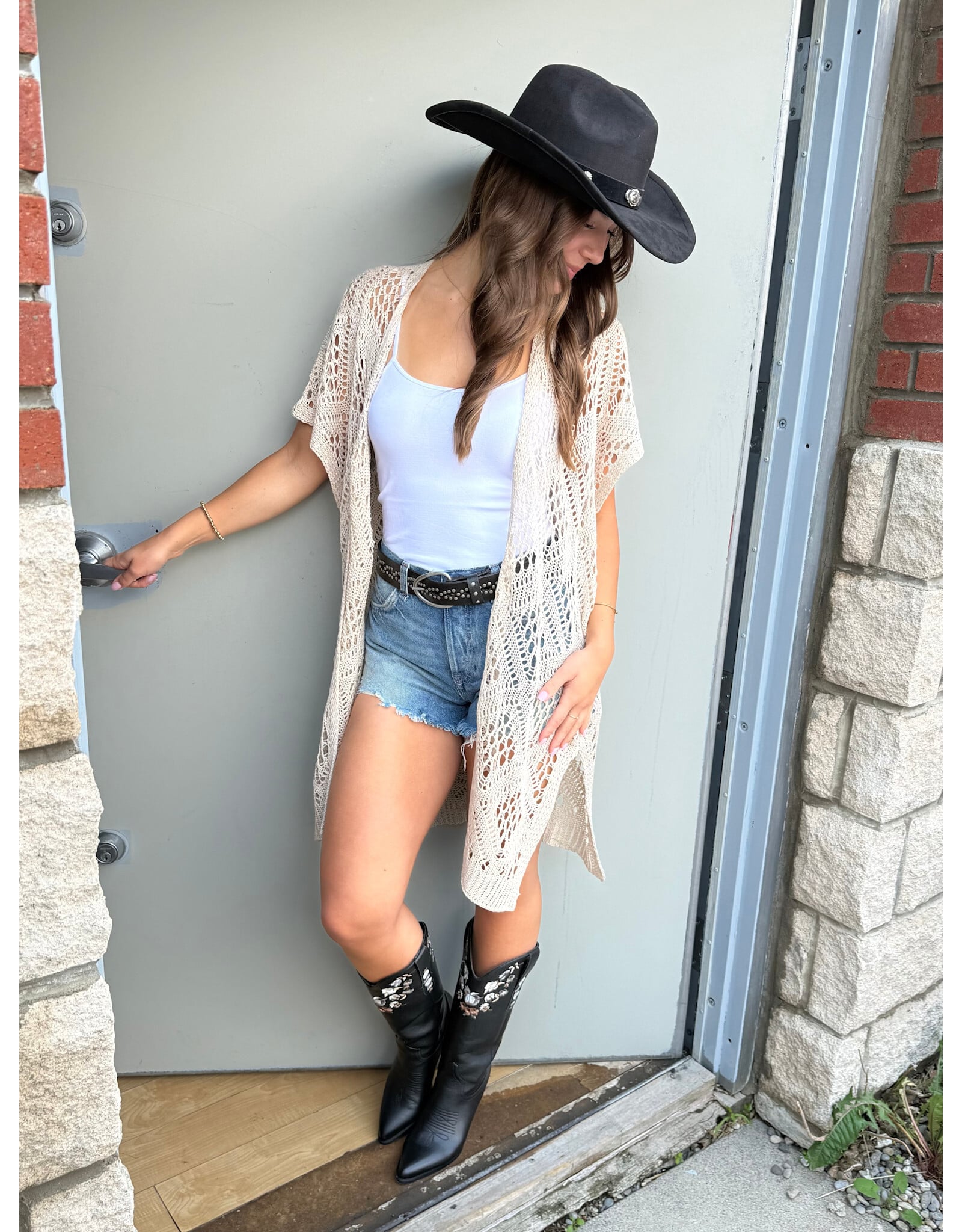 Cream Cream - Ryda Long Open Cardigan (Perfectly Pale)