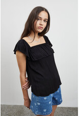 ICHI ICHI - Marrakech off the shoulder top (black)