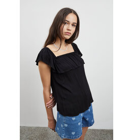 ICHI ICHI - Marrakech off the shoulder top (black)