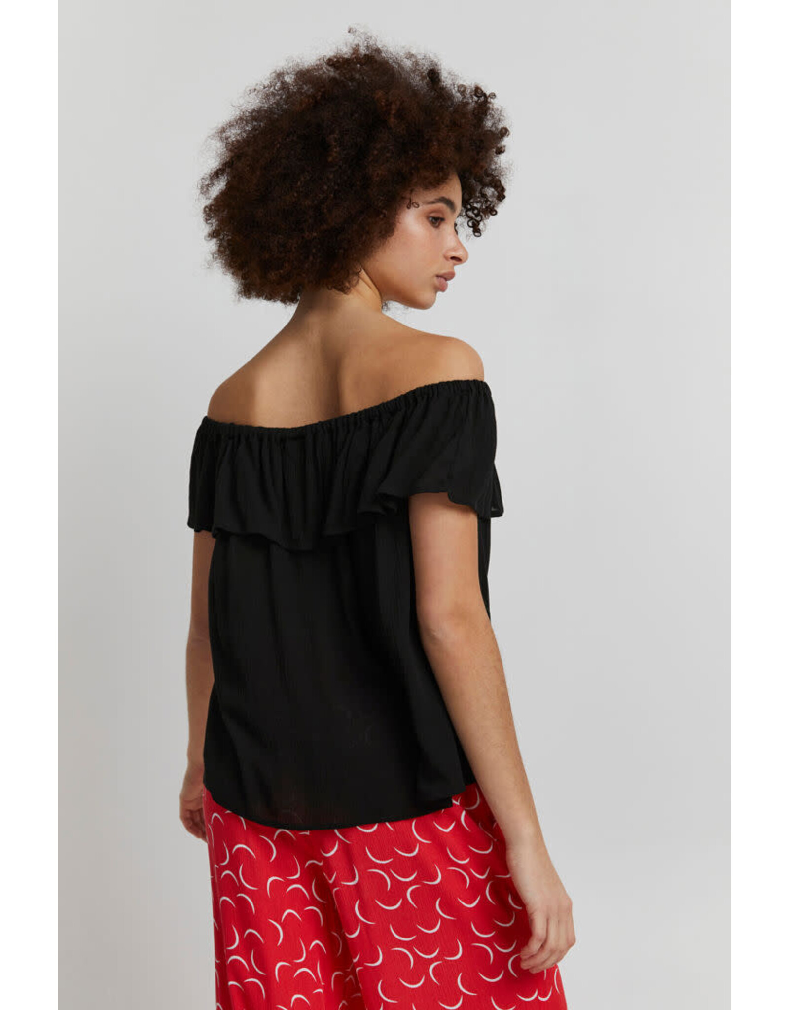 ICHI ICHI - Marrakech off the shoulder top (black)