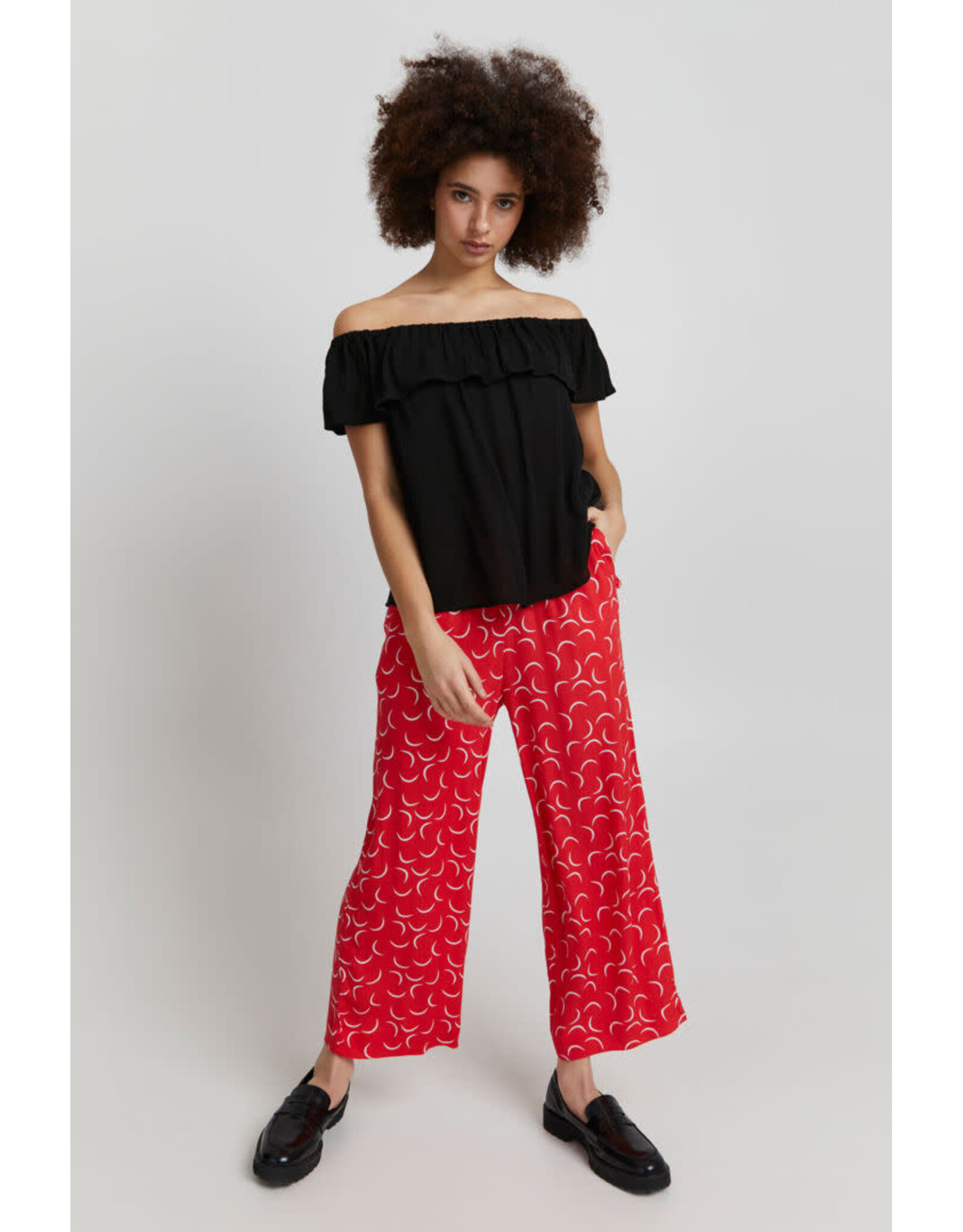 ICHI ICHI - Marrakech off the shoulder top (black)