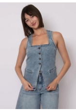 RD Style RD Style - Vesta Stretch Denim Button (Light Wash)