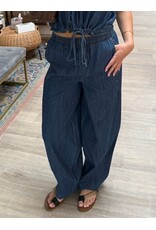 RD Style RD Style - Kaya Lightweight Denim Pull On Barrel Jean (Didi Dark Wash)