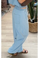 RD Style RD Style - Kaya Lightweight Denim Pull On Barrel Jean (Stone Wash Blue)