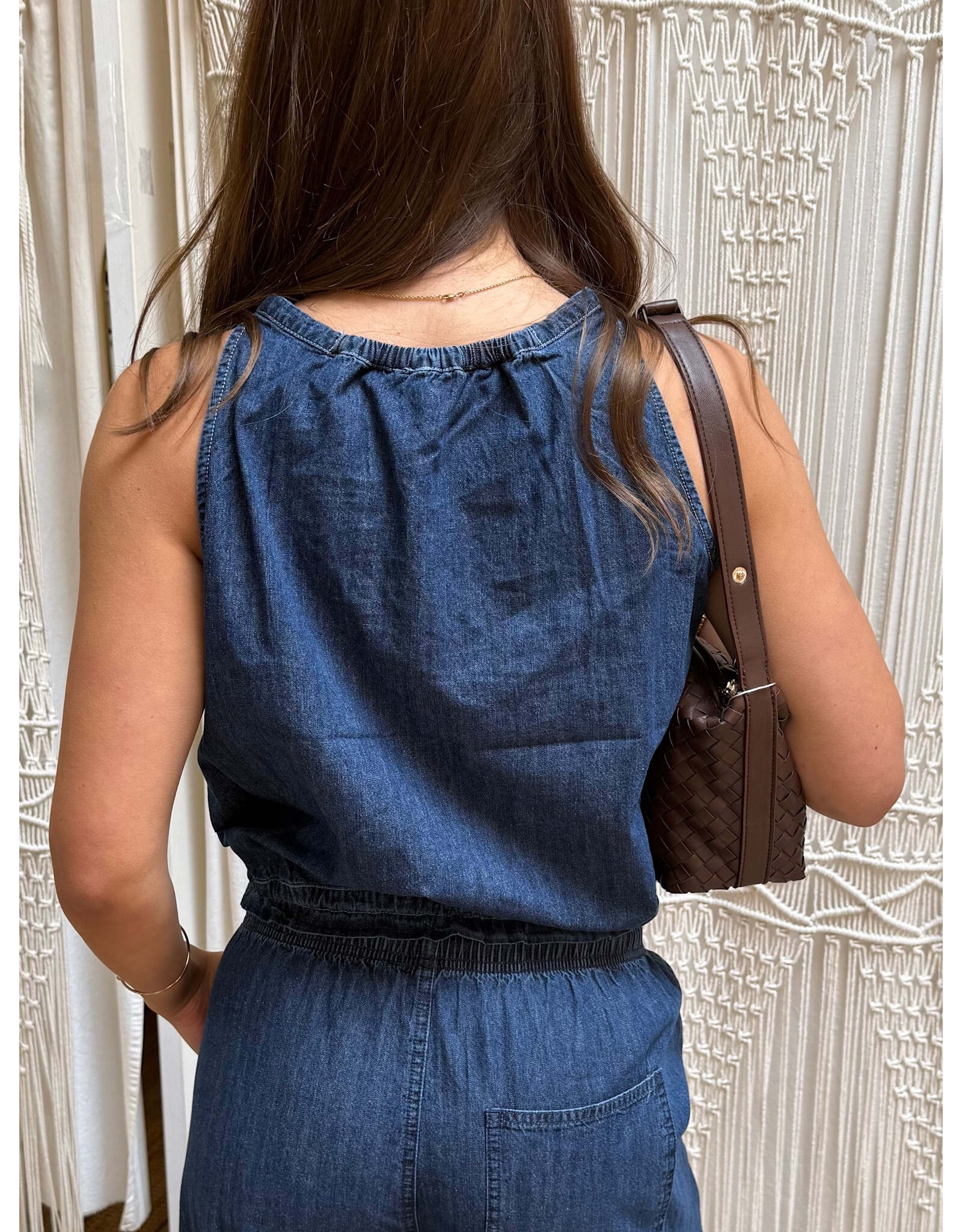 RD Style RD Style - Karen Chambray Tank (Didi Dark Wash)