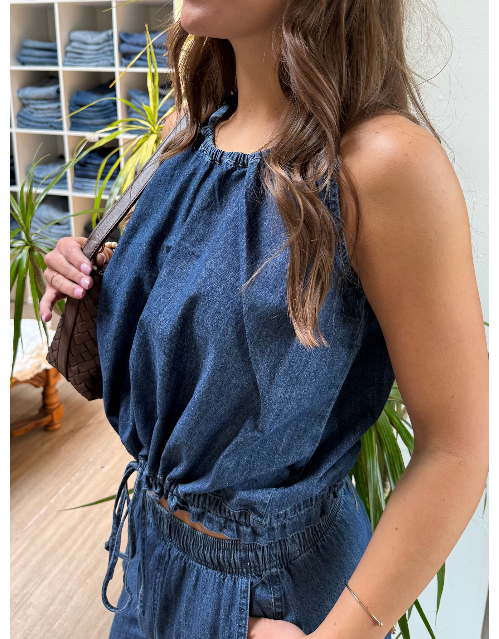 RD Style RD Style - Karen Chambray Tank (Didi Dark Wash)