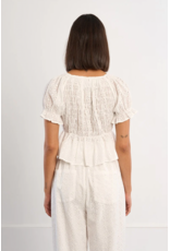 Molly Bracken Molly Bracken -  Eyelet Top (White)