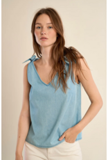 Molly Bracken Molly Bracken - Cotton Tank Top with Tie Straps
