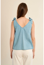 Molly Bracken Molly Bracken - Cotton Tank Top with Tie Straps