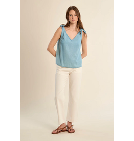Molly Bracken Molly Bracken - Cotton Tank Top with Tie Straps