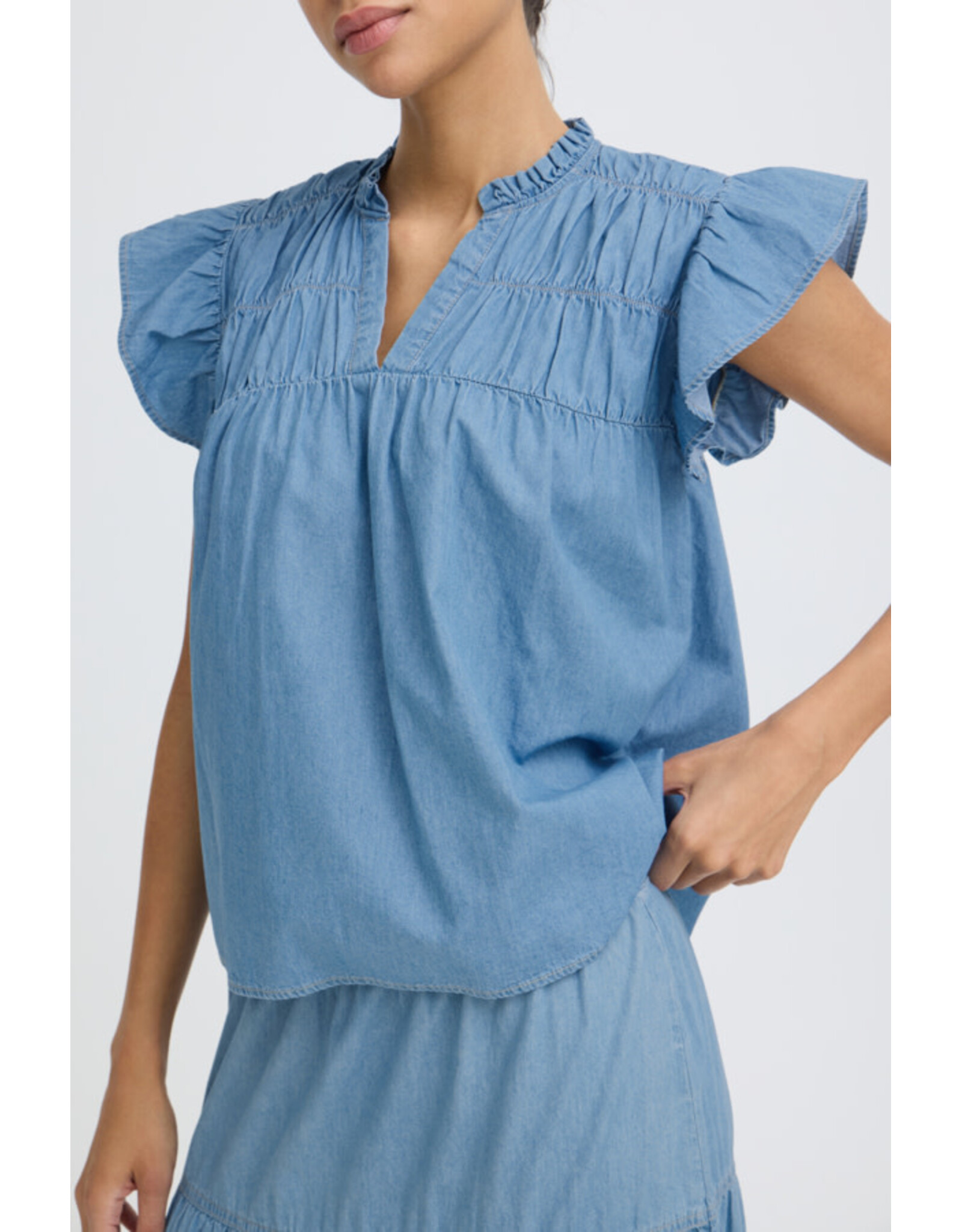 b.young b.young - Kashe Top (Light Blue Denim)