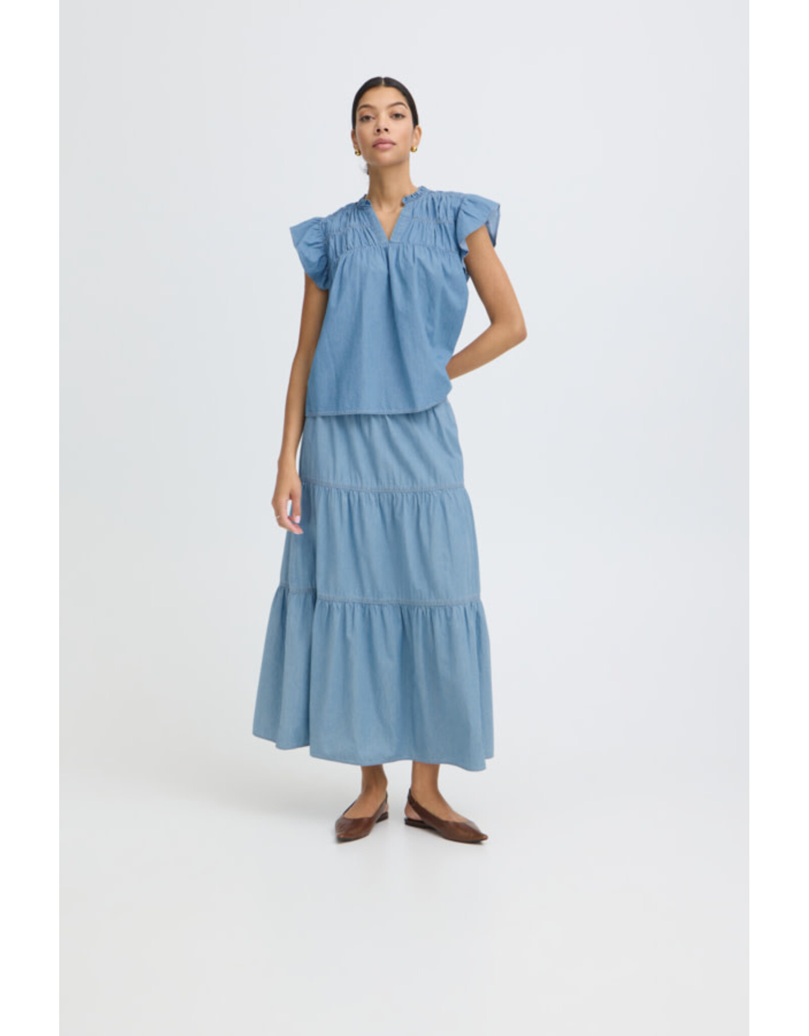 b.young b.young - Kashe Top (Light Blue Denim)