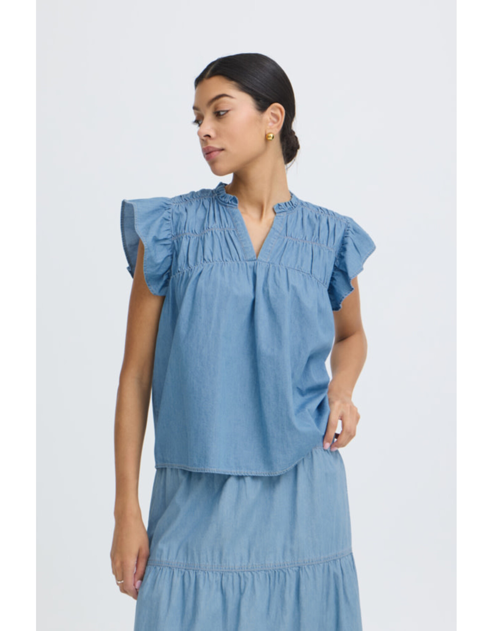 b.young b.young - Kashe Top (Light Blue Denim)