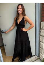 RD Style RD Style - Martika Adjustable Strap Tiered Dress (Black)