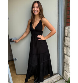 RD Style RD Style - Martika Adjustable Strap Tiered Dress (Black)