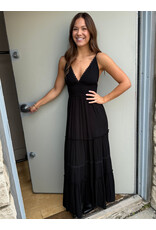 RD Style RD Style - Martika Adjustable Strap Tiered Dress (Black)