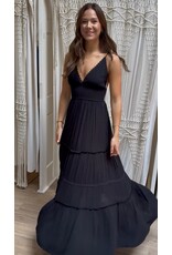 RD Style RD Style - Martika Adjustable Strap Tiered Dress (Black)