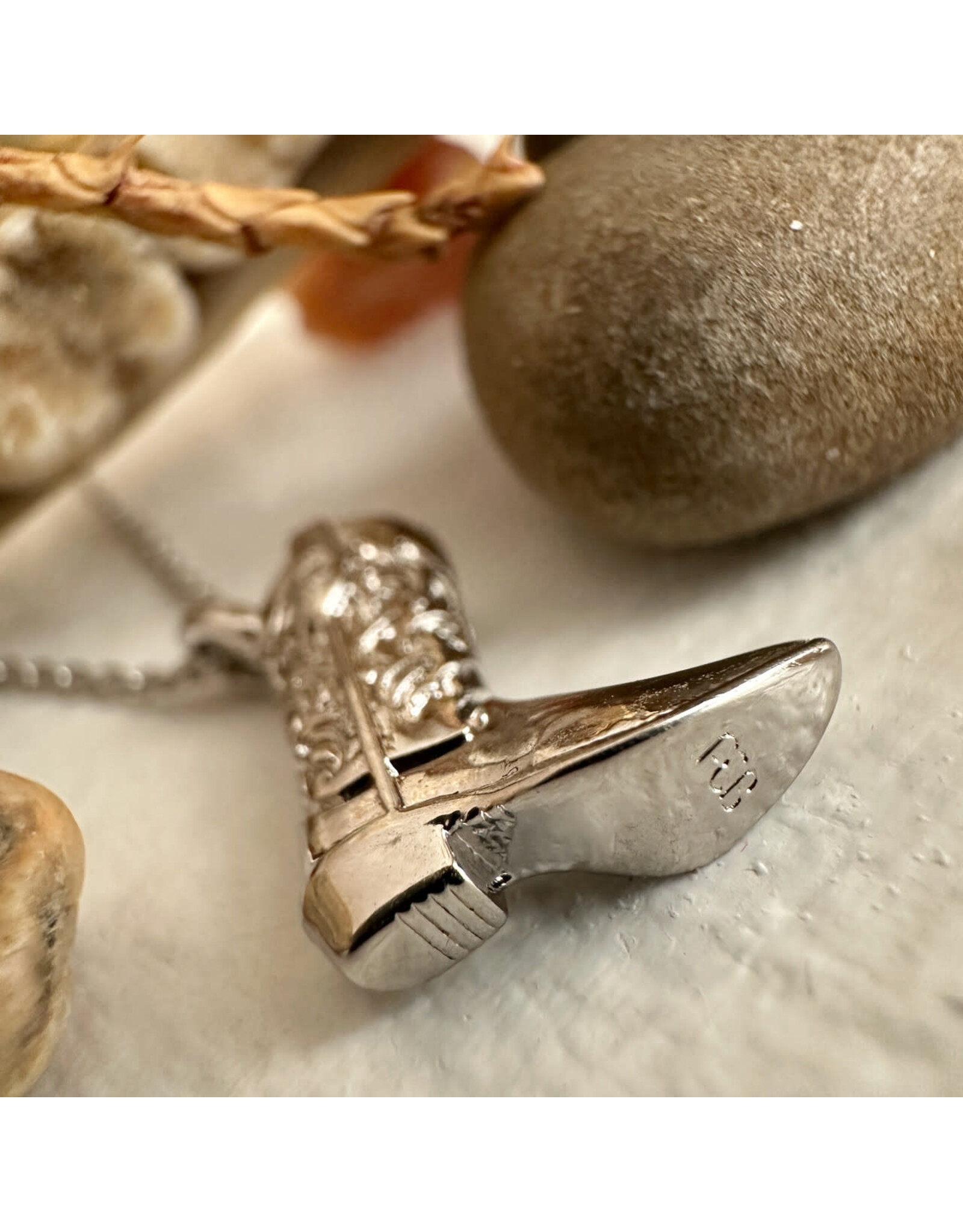 Pika & Bear Pika & Bear - "Dolly " Cowboy Boot Charm Necklace