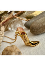 Pika & Bear Pika & Bear - "Dolly " Cowboy Boot Charm Necklace