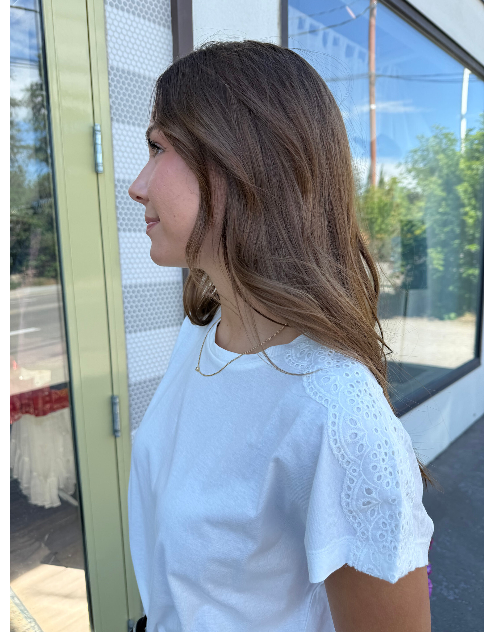 b.young b.young - Prismi Lace T Shirt (Marshmallow)