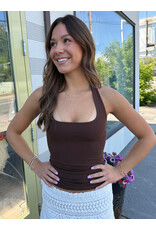 RD Style RD Style - Hela Cotton Core Halter Top (Mocha)