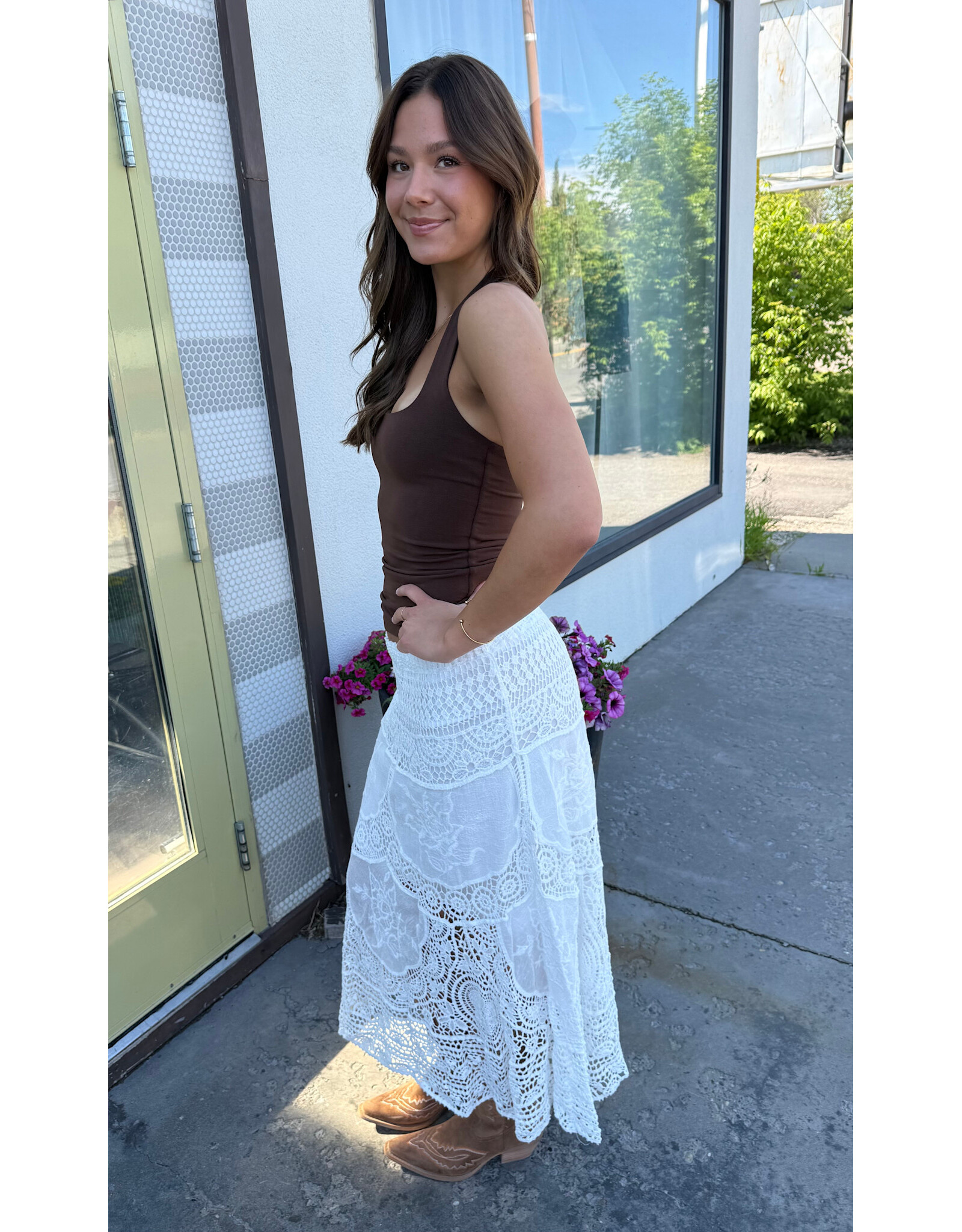 RD Style RD Style - Hela Cotton Core Halter Top (Mocha)