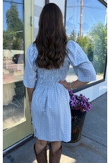 ICHI ICHI - Hetta Smocked Dress (Powder Blue)