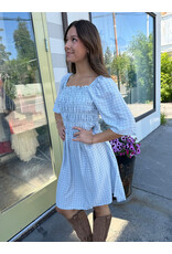 ICHI ICHI - Hetta Smocked Dress (Powder Blue)