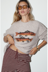Bailey Rose Trout Graphic Knit Sweater (Oatmeal)