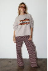 Bailey Rose Trout Graphic Knit Sweater (Oatmeal)