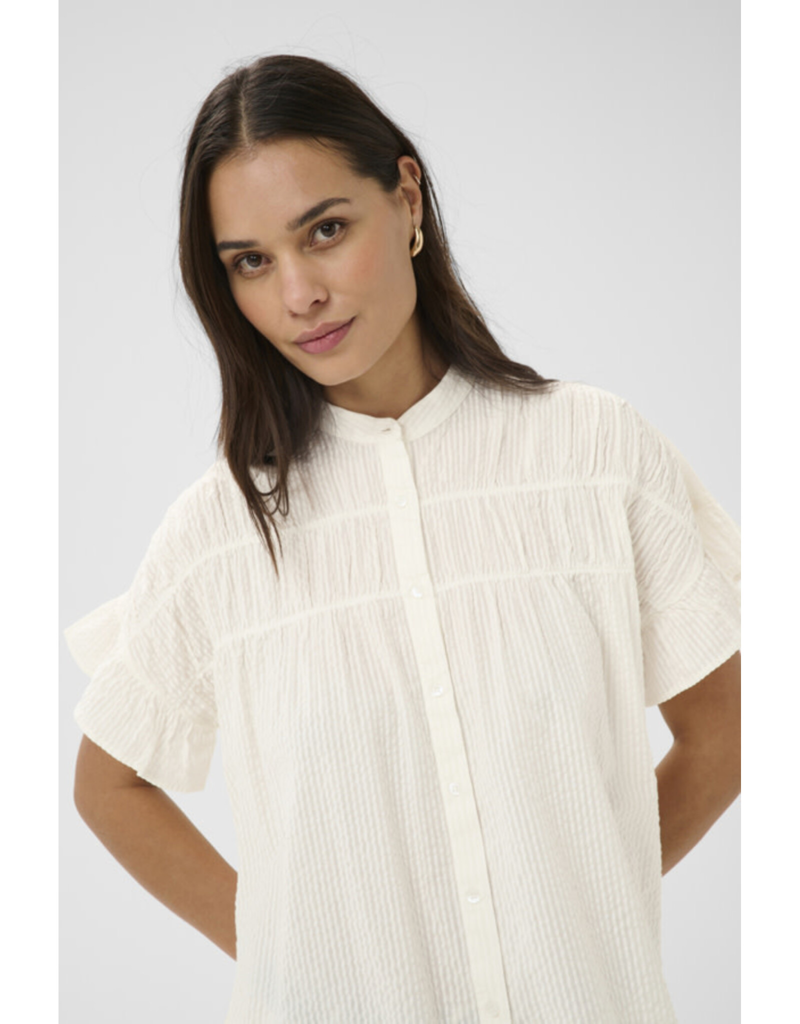 Kaffe Kaffe - Vanilla Shirt (Chalk)