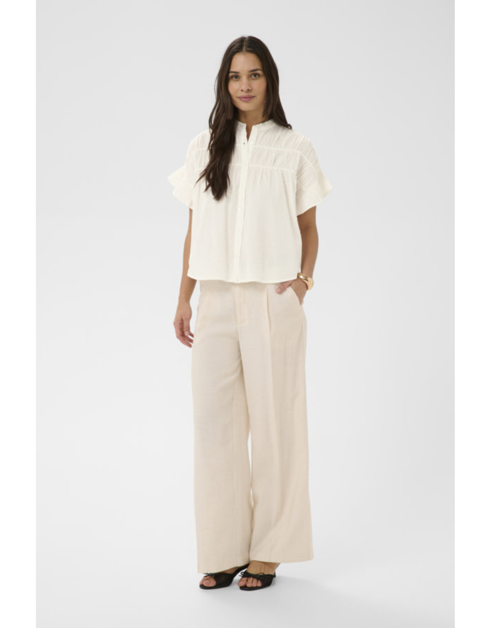 Kaffe Kaffe - Vanilla Shirt (Chalk)